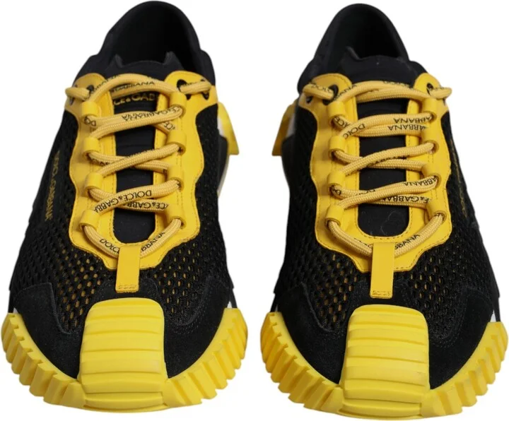 Black Yellow Low Top NS1 Sneakers Men's Shoes - Image 2