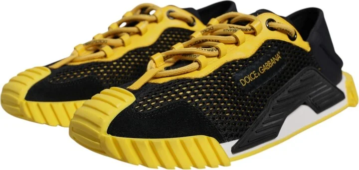 Black Yellow Low Top NS1 Sneakers Men's Shoes - Image 3