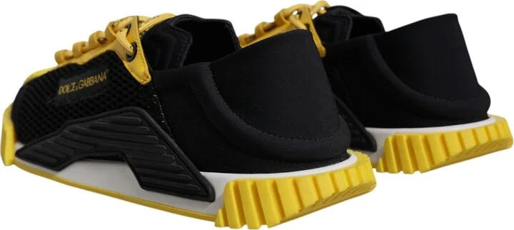 Black Yellow Low Top NS1 Sneakers Men's Shoes - Image 4