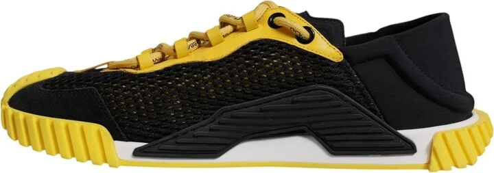 Black Yellow Low Top NS1 Sneakers Men's Shoes - Image 5