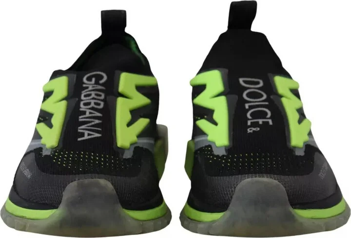 Black Yellow SORRENTO Sport Stretch Sneakers Men's Shoes (Pre-Owned) - Image 5