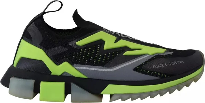Black Yellow SORRENTO Sport Stretch Sneakers Men's Shoes (Pre-Owned)