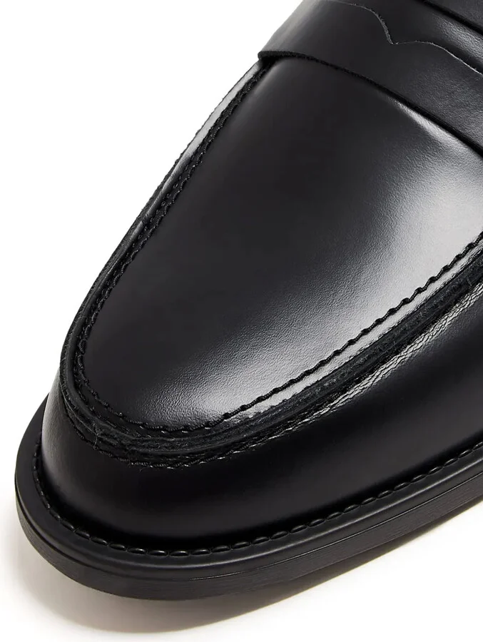 Blackletter-Print Penny Loafers - Image 4