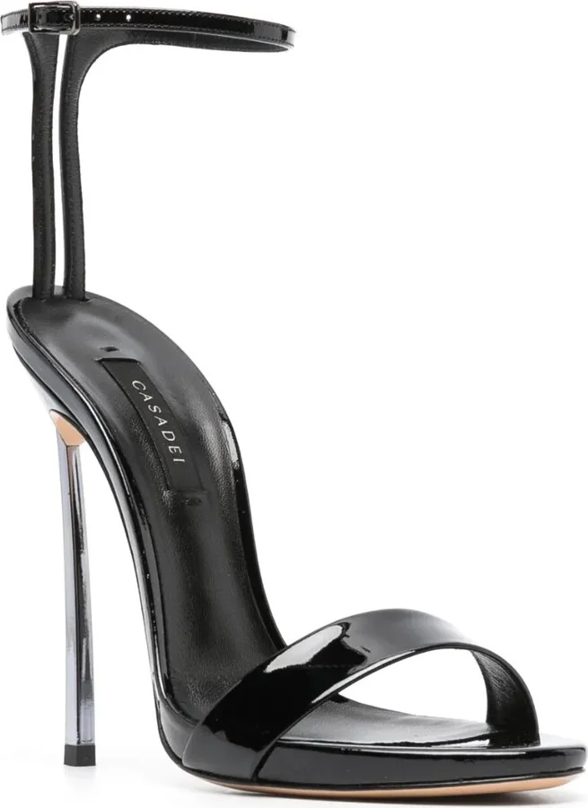 Blade 120mm patent-finish sandals - Image 2