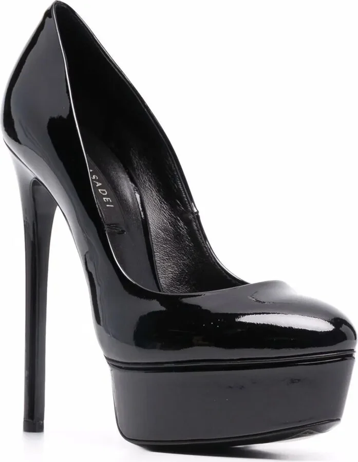Blade glossy stiletto pumps - Image 2