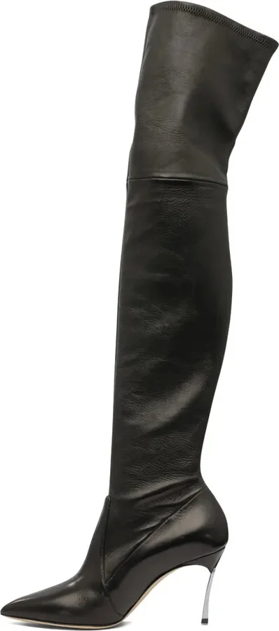 Blade leather over-the-knee high boots - Image 3