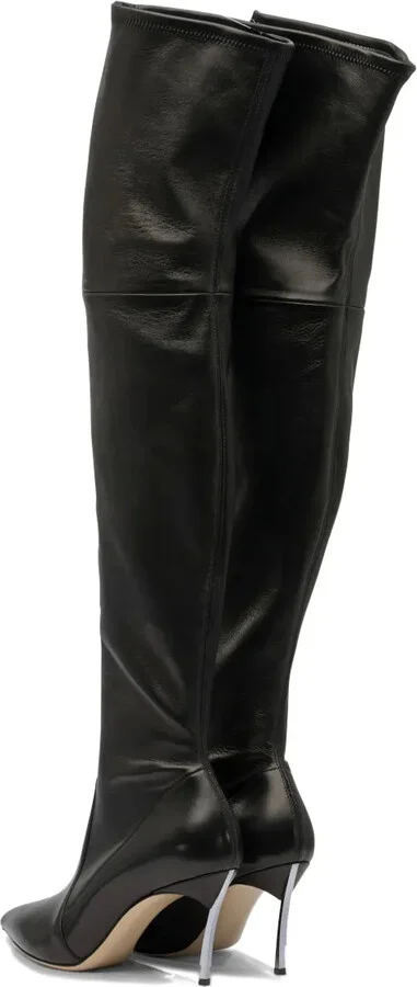 Blade leather over-the-knee high boots - Image 4