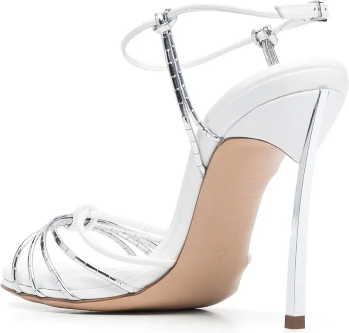 Blade metallic-effect 100mm sandals - Image 3