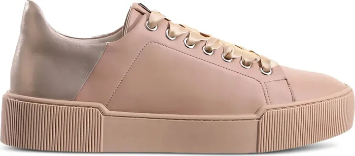 Blade metallic-heel platform sneakers