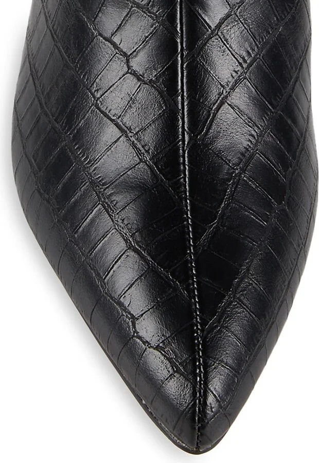 Blair 64MM Croc Embossed Knee-High Boots - Image 5
