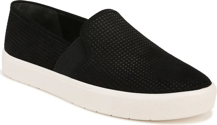 BLACK PERFORATED SUEDE