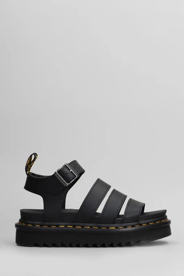 Blaire Sandals In Black Leather