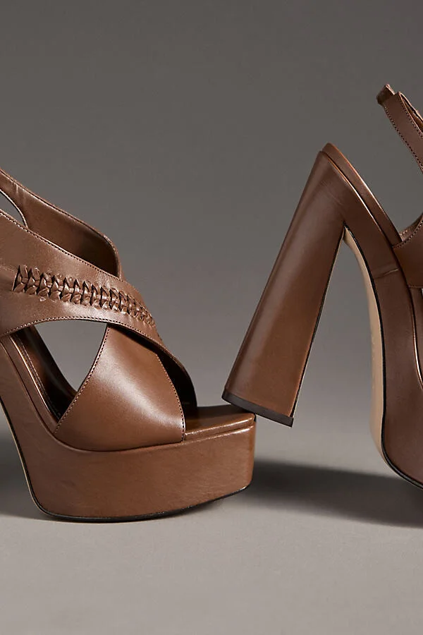 Blake Cross-Strap Platform Heels - Image 3