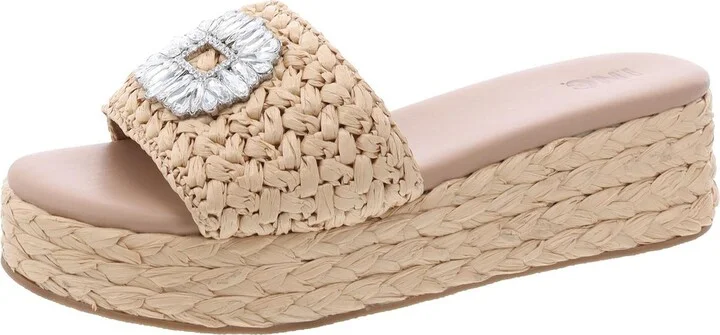 Blakee Womens Open Toe Platform Espadrilles