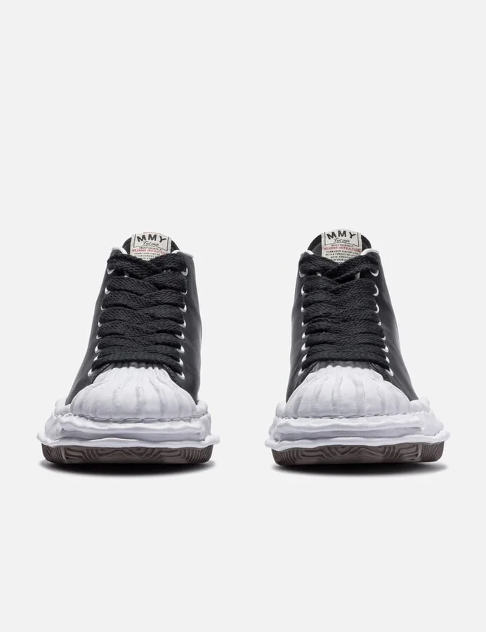 "BLAKEY" OG Sole Seam Less Leather High-top Sneaker - Image 2