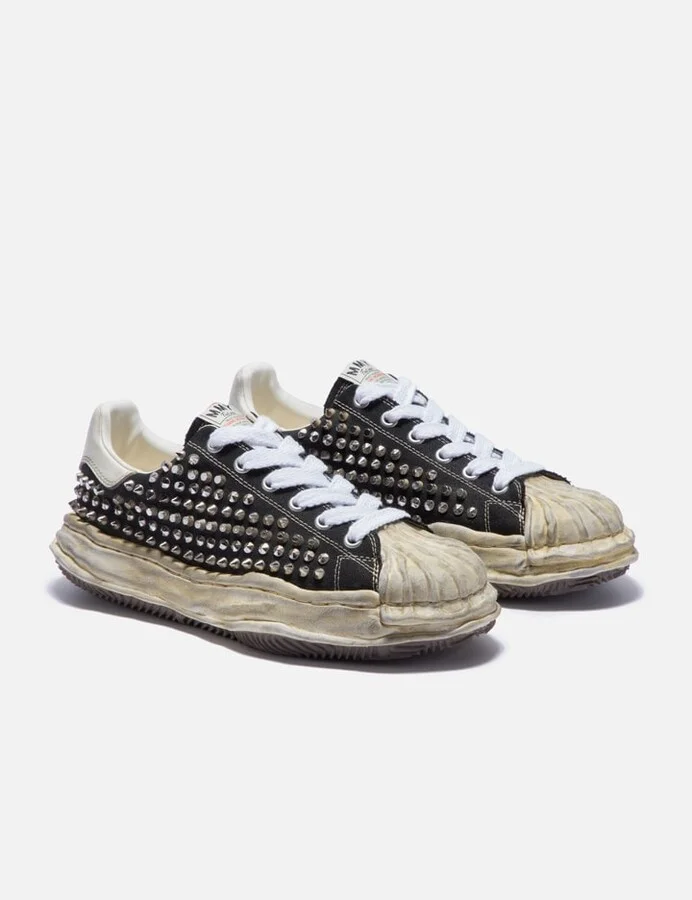 "BLAKEY" OG Sole Studded Canvas Low-top Sneaker - Image 4