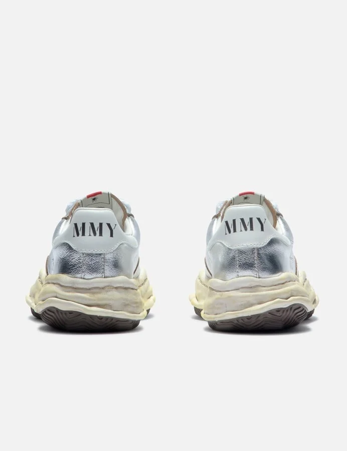 "BLAKEY" OG Sole Wrinkled Leather Low-top Sneakers - Image 3