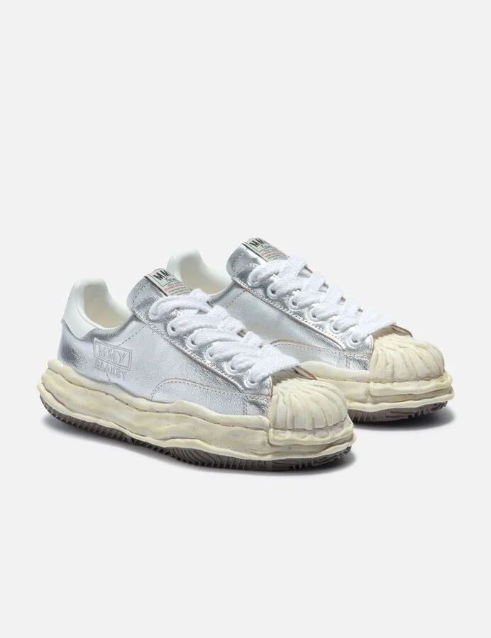 "BLAKEY" OG Sole Wrinkled Leather Low-top Sneakers - Image 4
