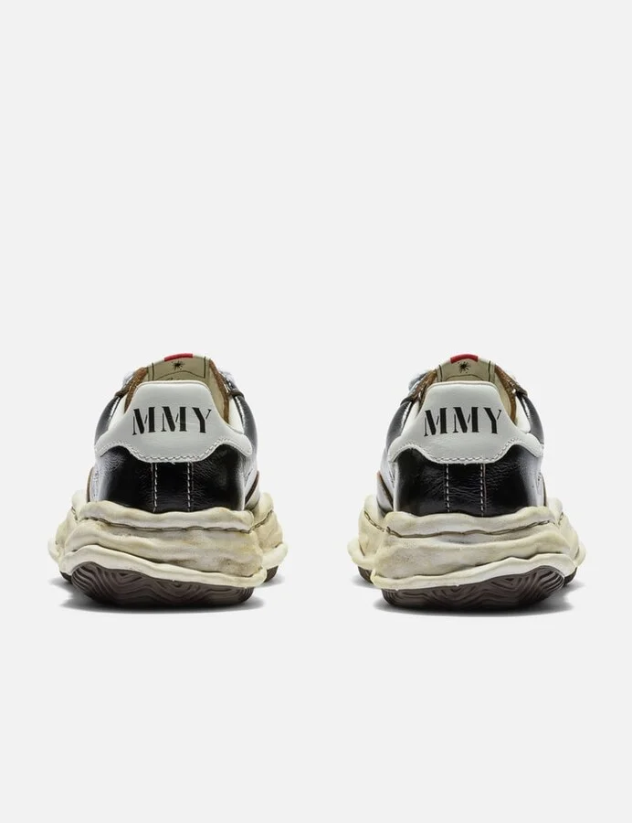 "BLAKEY" OG Sole Wrinkled Leather Low-top Sneakers - Image 3