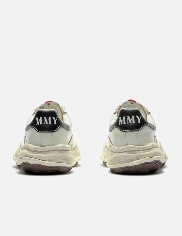 "BLAKEY" OG Sole Wrinkled Leather Low-top Sneakers - Image 3