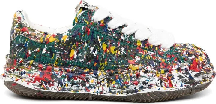 Blakey sputtering-paint sneakers