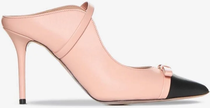 Blanca 85 Pointed Leather Mules