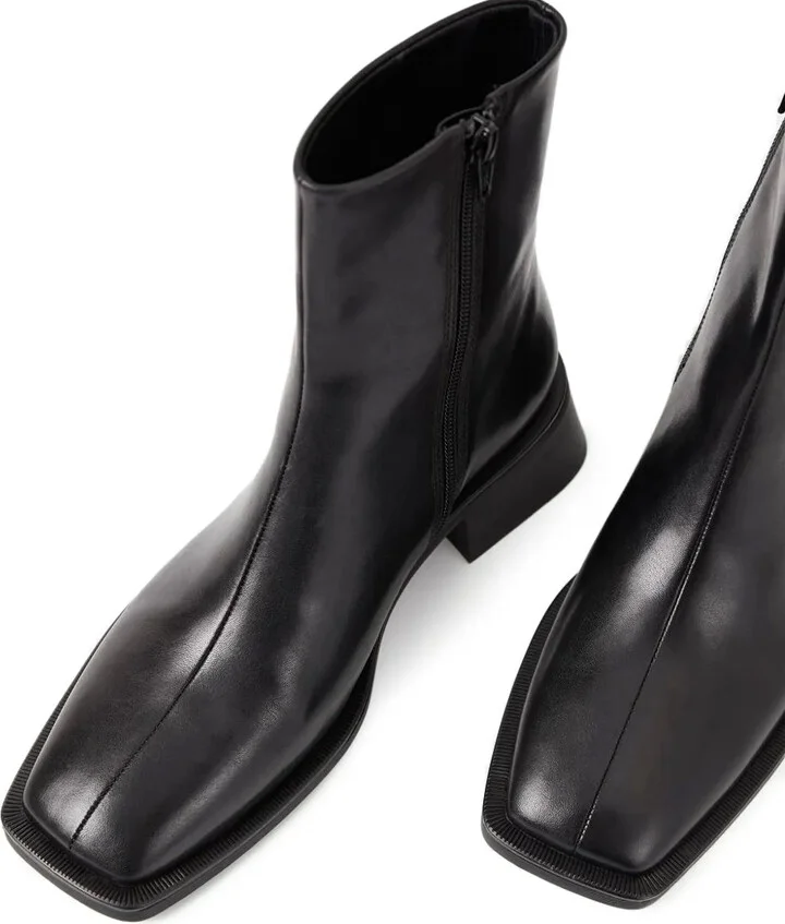 Blanca square-toe block-heel boots - Image 4