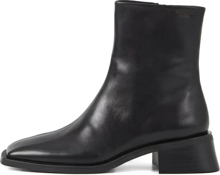 Blanca square-toe block-heel boots