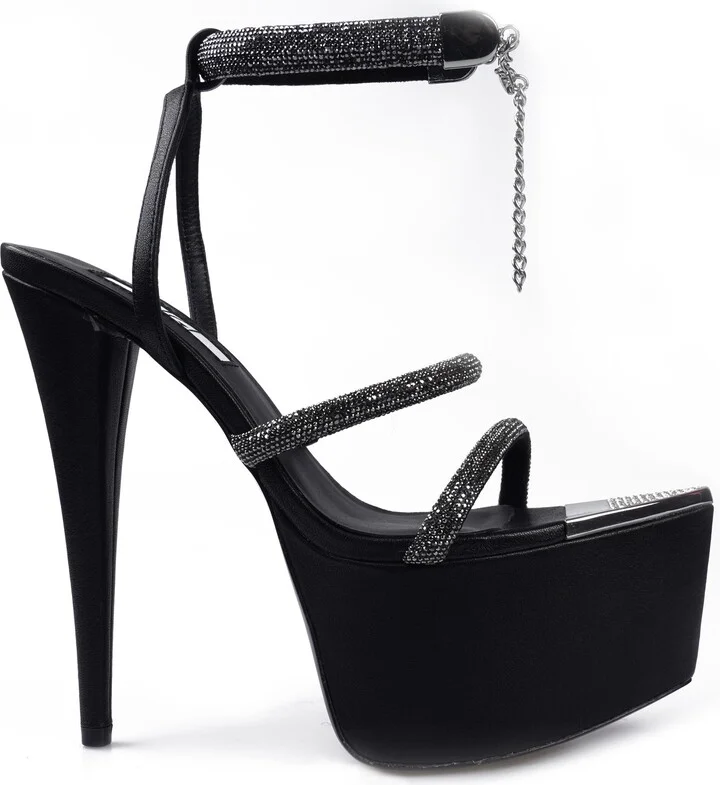 Blanche Crystal Embellished Platform Sandal - Image 3