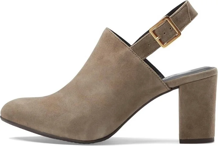 Blanche Kid Suede Bootie In Taupe