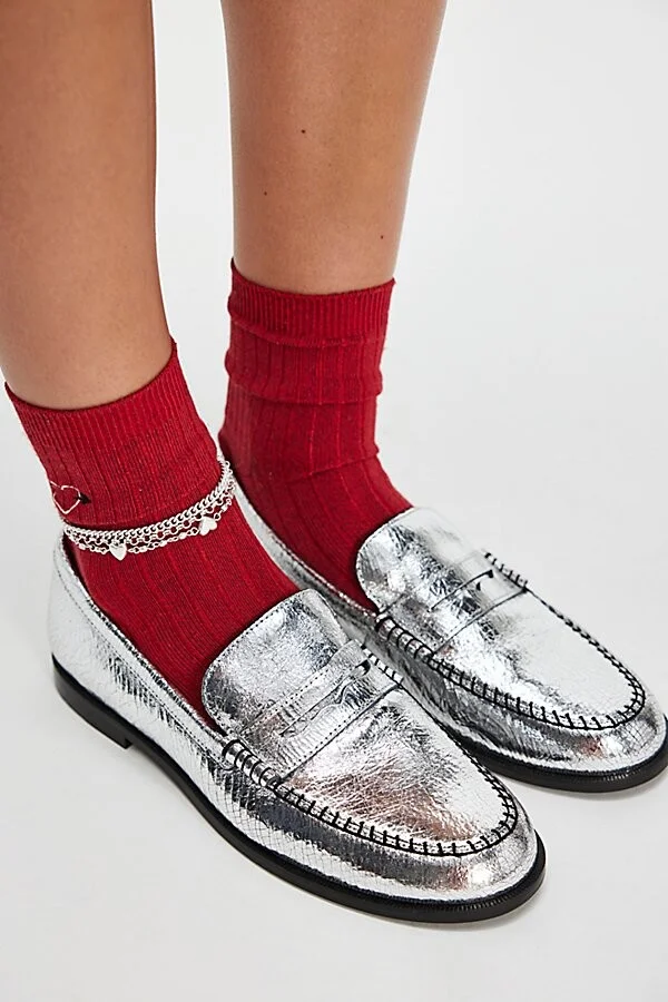 Blanket Stitch Loafers