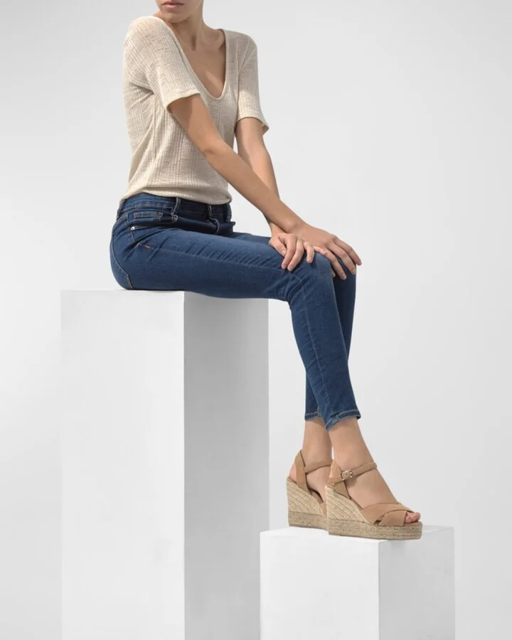 Blaudell Canvas Wedge Espadrille Sandals - Image 4
