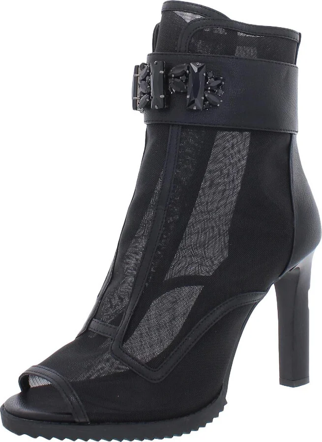 Blayze Womens Peep-Toe Ankle Pumps