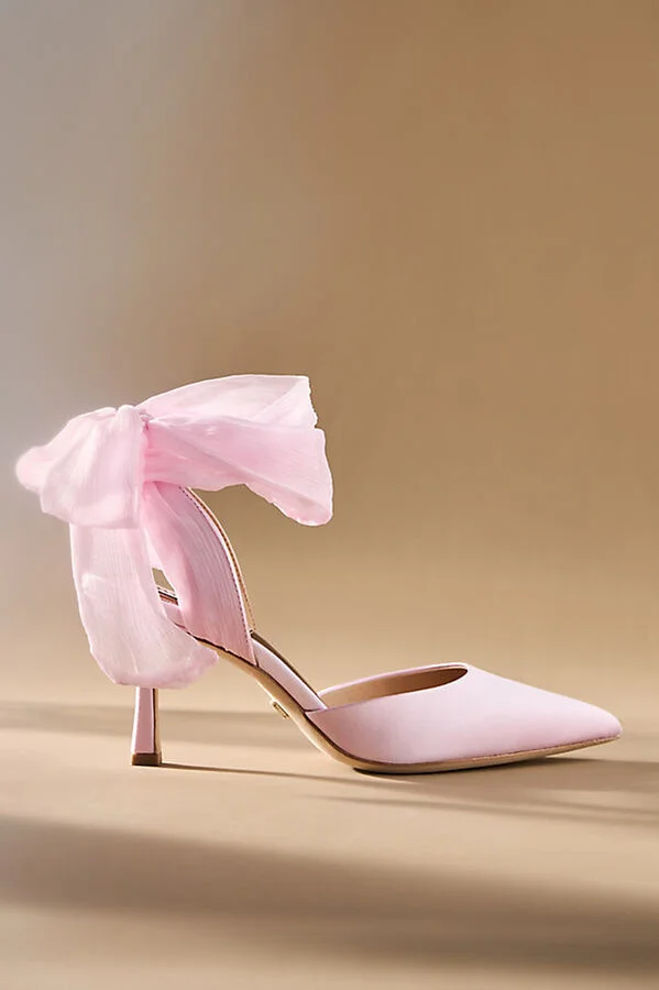 Blaze Satin Bow Stiletto Heels