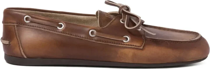 Bleached Leather Loafers