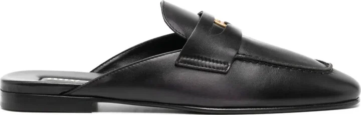 Bleached Leather Loafers