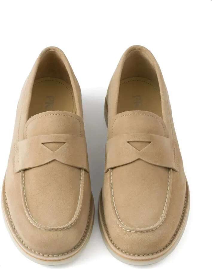 Bleached-Suede Loafers - Image 4