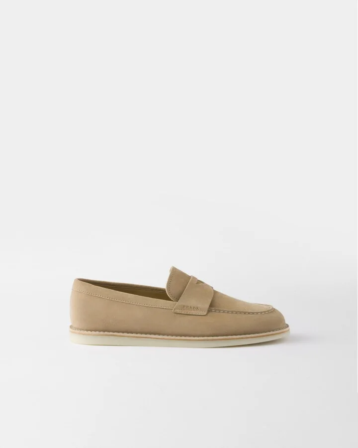 Bleached suede loafers - Image 2
