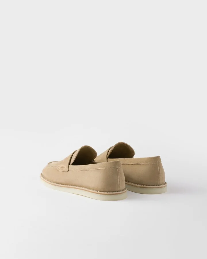 Bleached suede loafers - Image 4