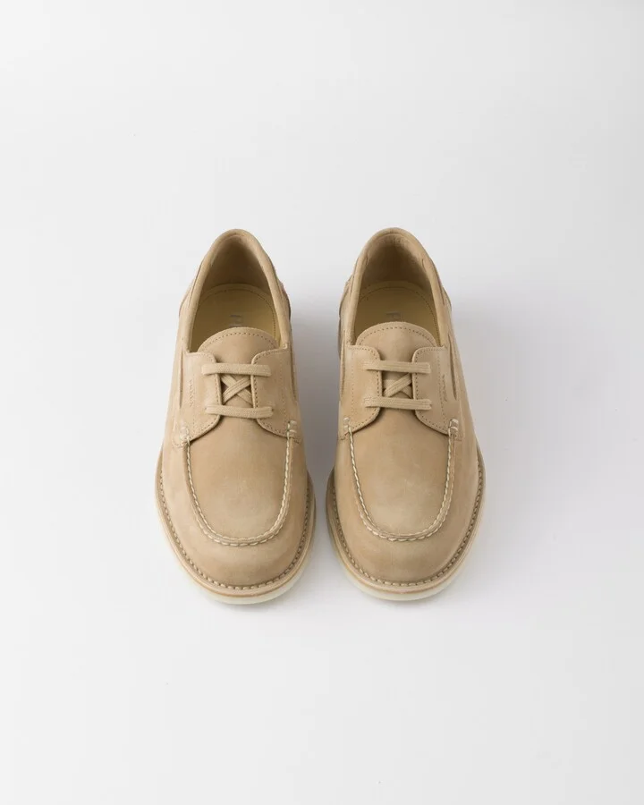 Bleached suede loafers - Image 3