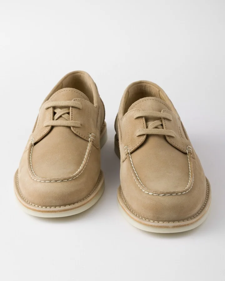 Bleached suede loafers - Image 5