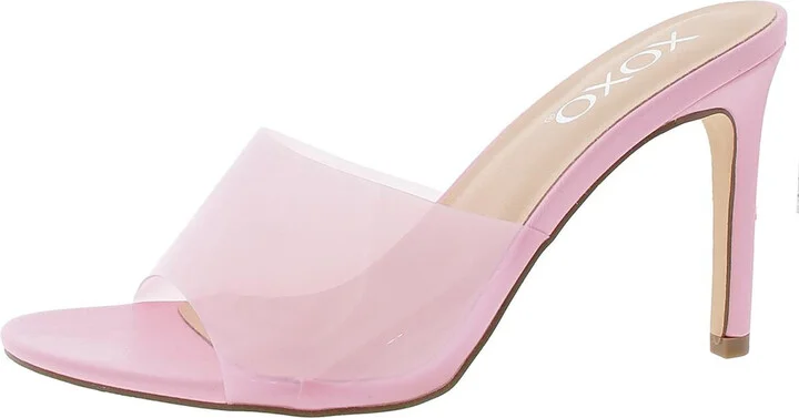 Blessing Womens Leather Slingback Heels