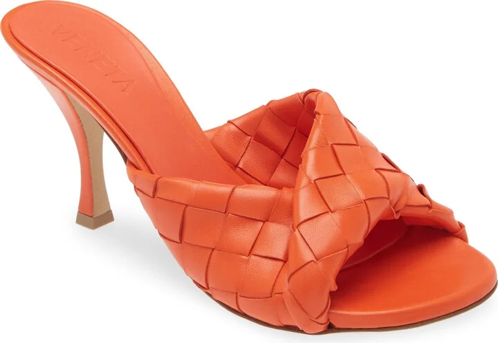 Blink Intrecciato Lambskin Leather Sandal