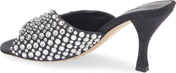 Blink Rhinestone Lambskin Suede Sandal - Image 2