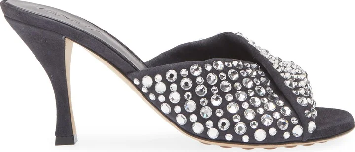 Blink Rhinestone Lambskin Suede Sandal - Image 3