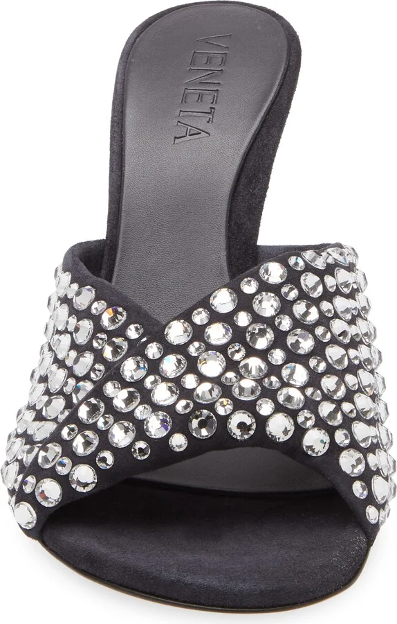 Blink Rhinestone Lambskin Suede Sandal - Image 4