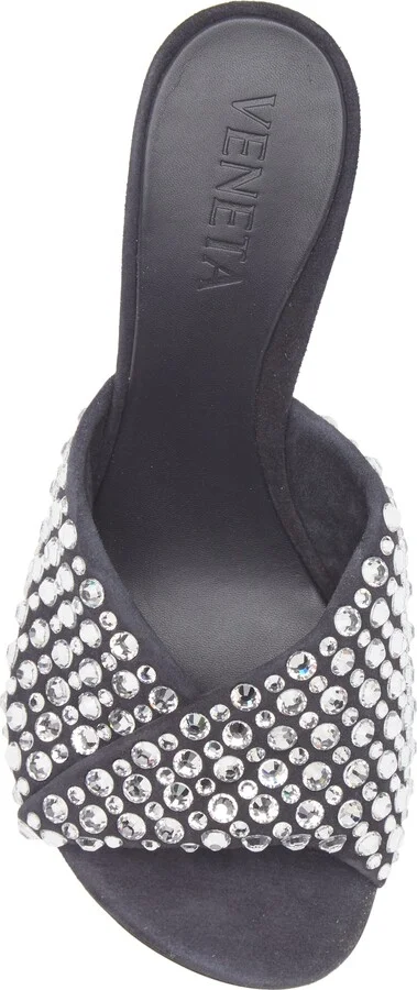 Blink Rhinestone Lambskin Suede Sandal - Image 5
