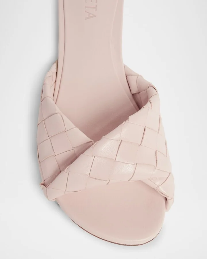 Blink Woven Napa Leather Flat Sandals - Image 3