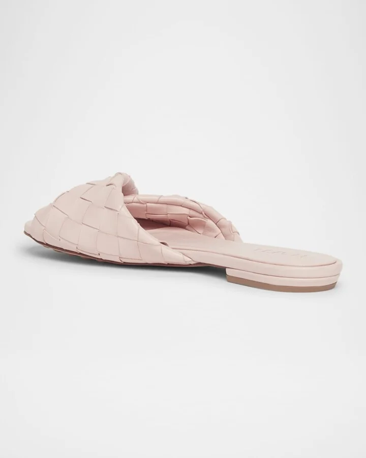 Blink Woven Napa Leather Flat Sandals - Image 4