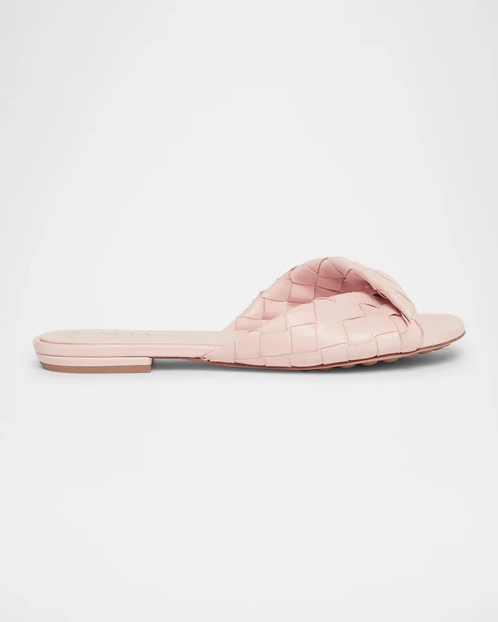 Blink Woven Napa Leather Flat Sandals